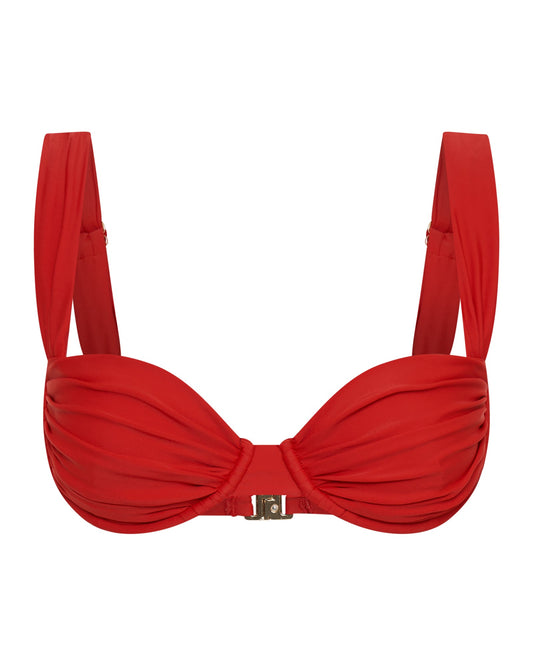 Top de Bikini SIENNA Rojo Cinatti – Elegancia y Estilo para el Verano
