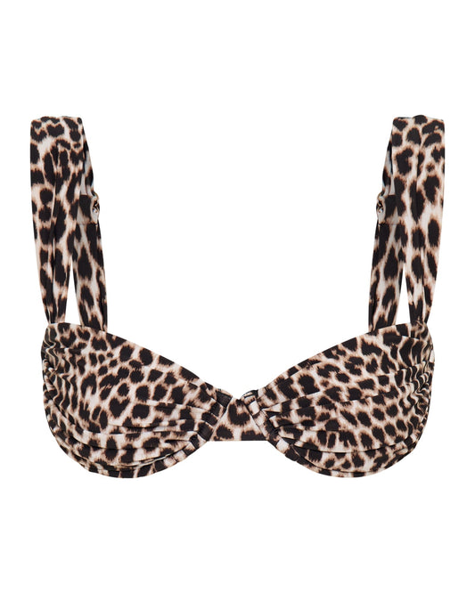 Top de Bikini SIENNA Estampado Leopardo – Estilo Salvaje y Elegante