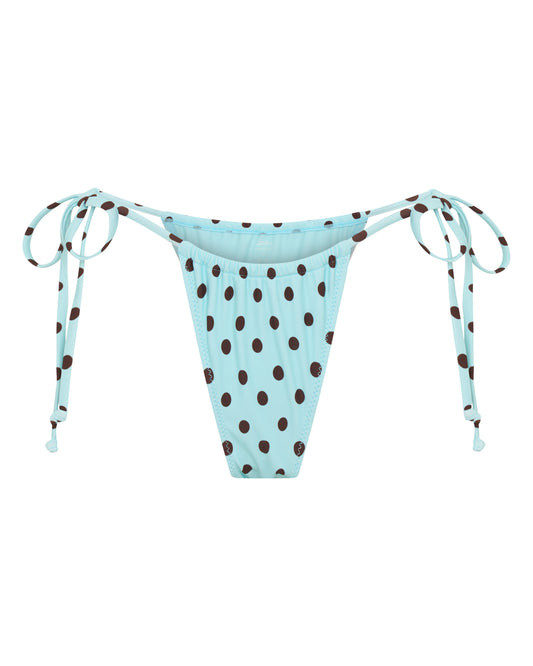 Braguita de Bikini ELARA Azul con Elegantes Lunares