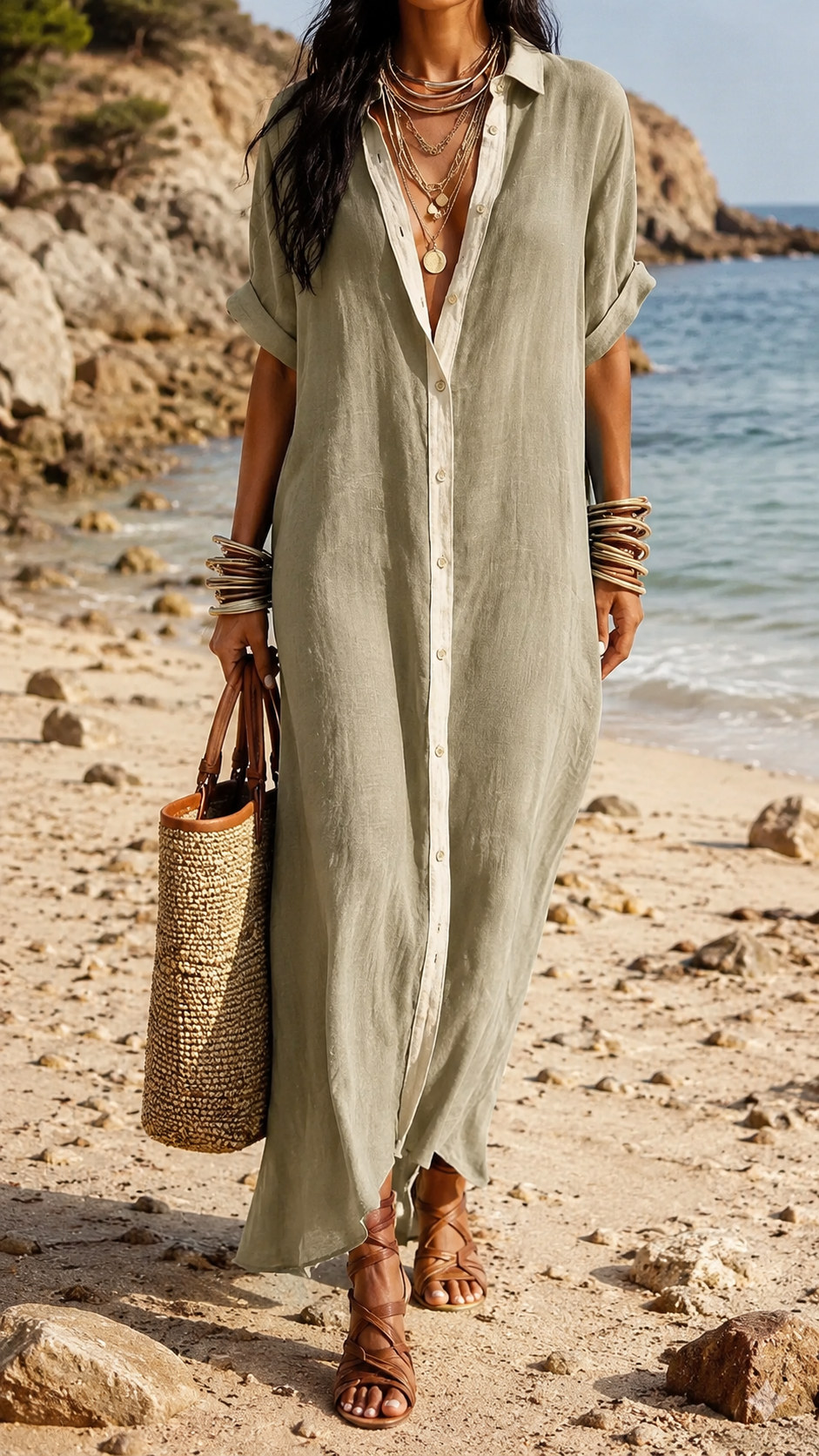 Vestido La Cala Fonda Elegante y Atemporal