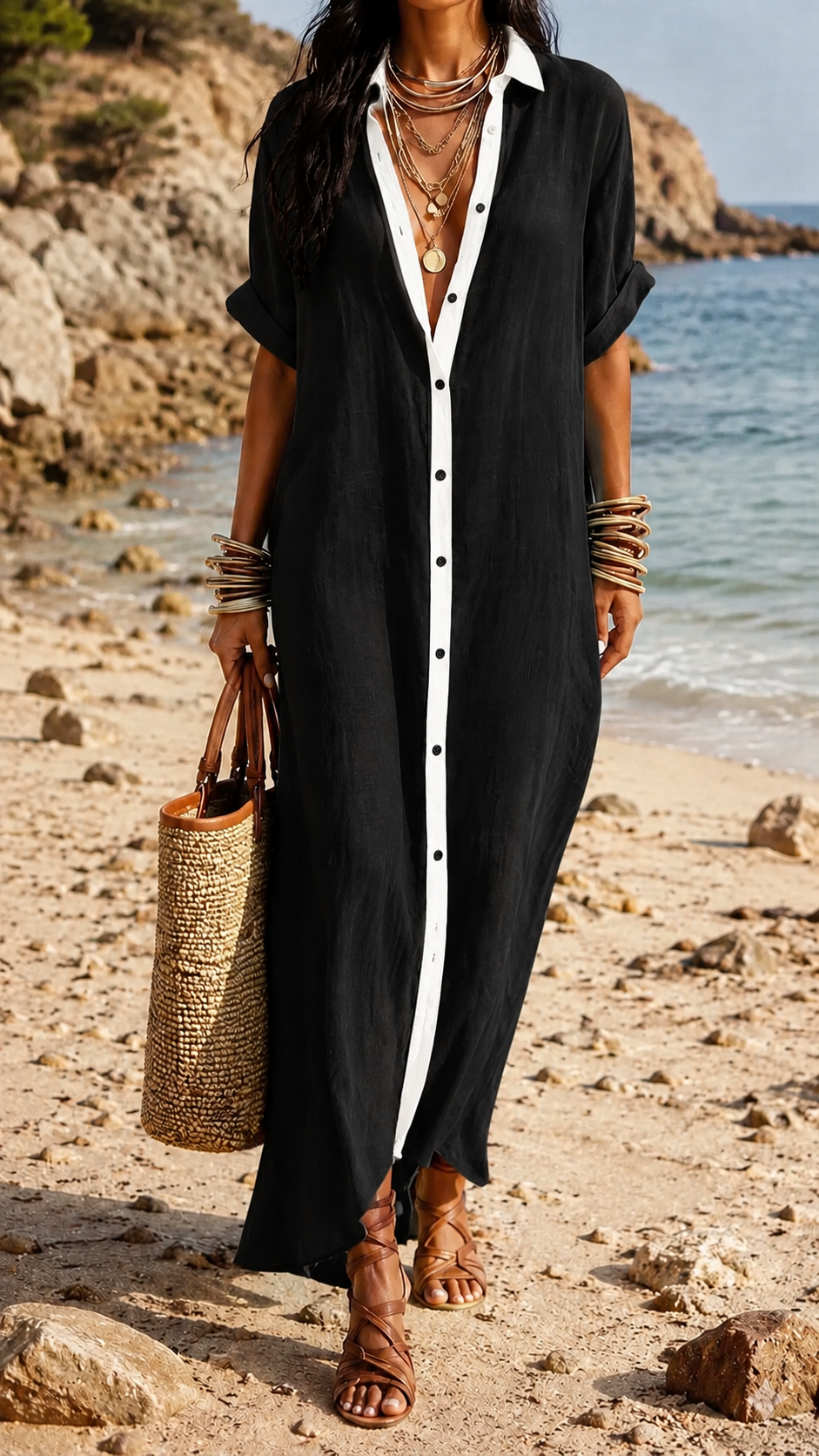 Vestido La Cala Fonda Elegante y Sofisticado