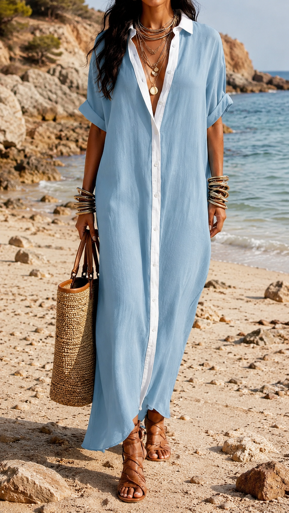 Vestido La Cala Fonda Elegante y Atemporal