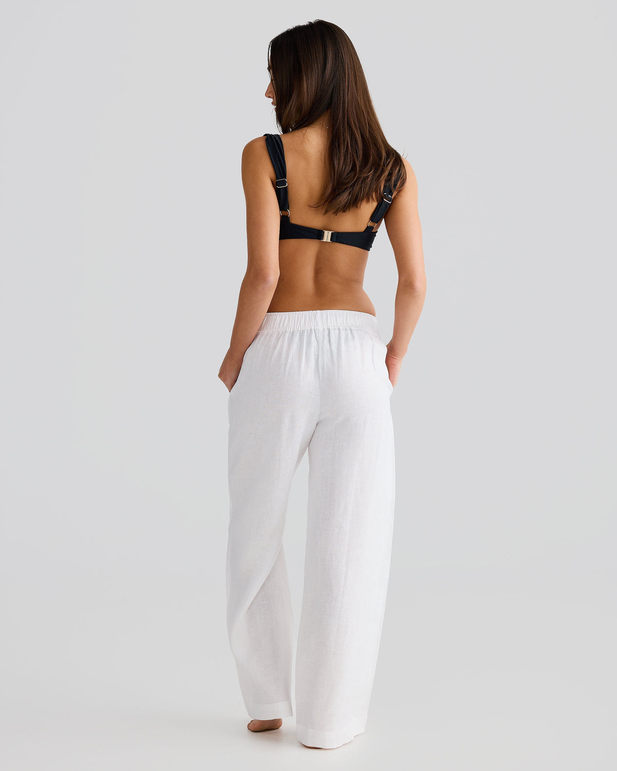 Pantalón Blanco de Lino Elegante y Fresco